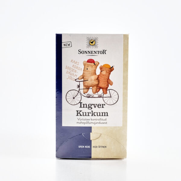 Ingveri-kurkumitee 32,4g (kotid ümbrikes) Sonnentor